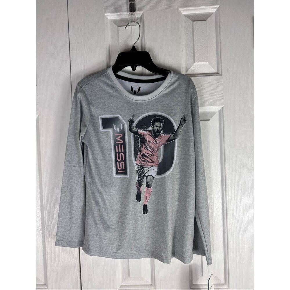 NWT Messi Childs Long Sleeve Graphic Top Size 10/12